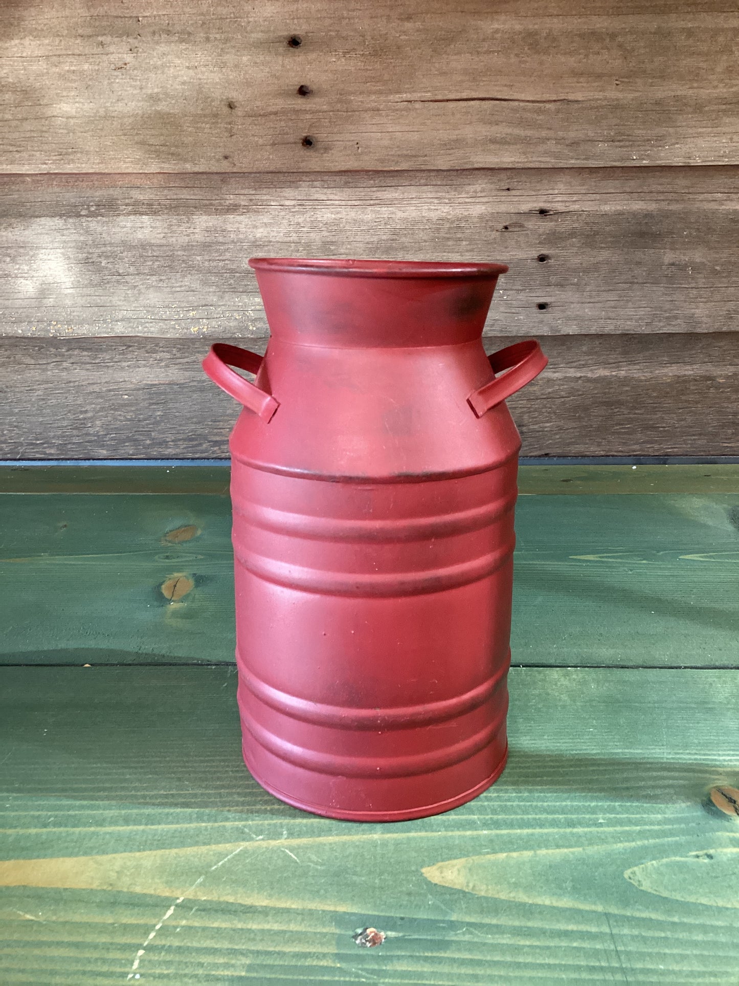 Burgundy Milk Can