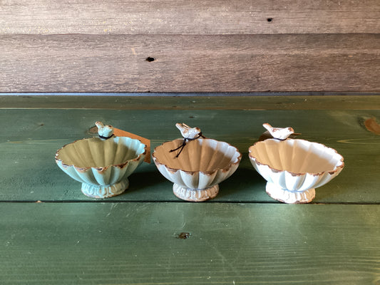 Mini Birdbath Pewter