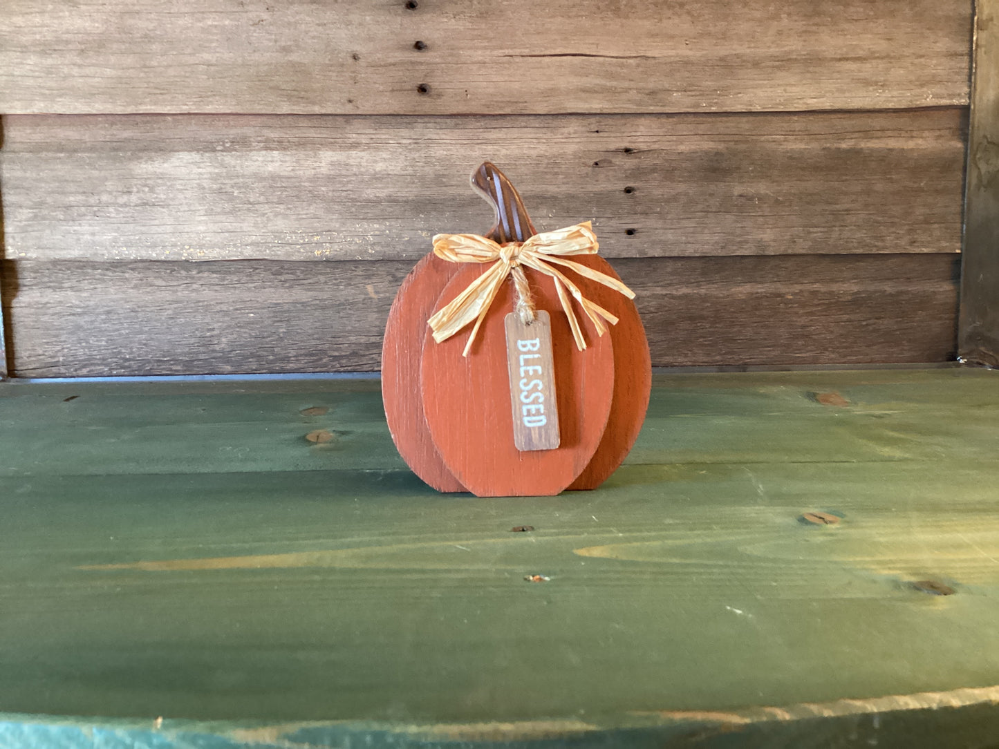 Self Sitter Pumpkin w/ Message Tags