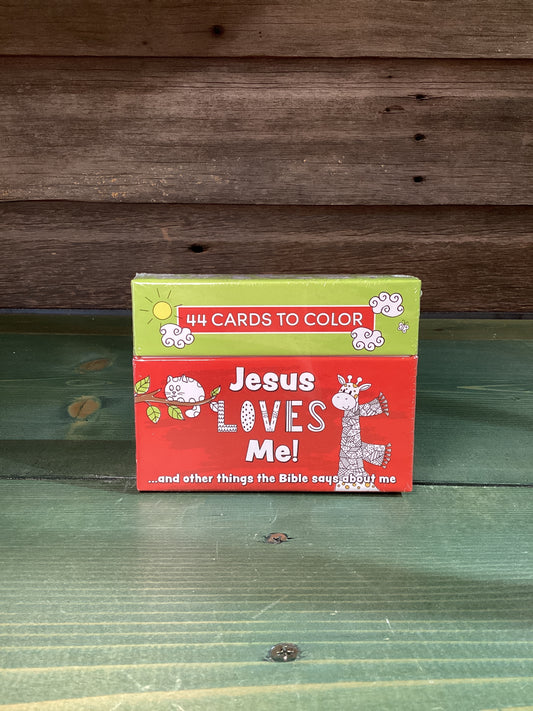 Coloring Cards Jesus Loves Me!