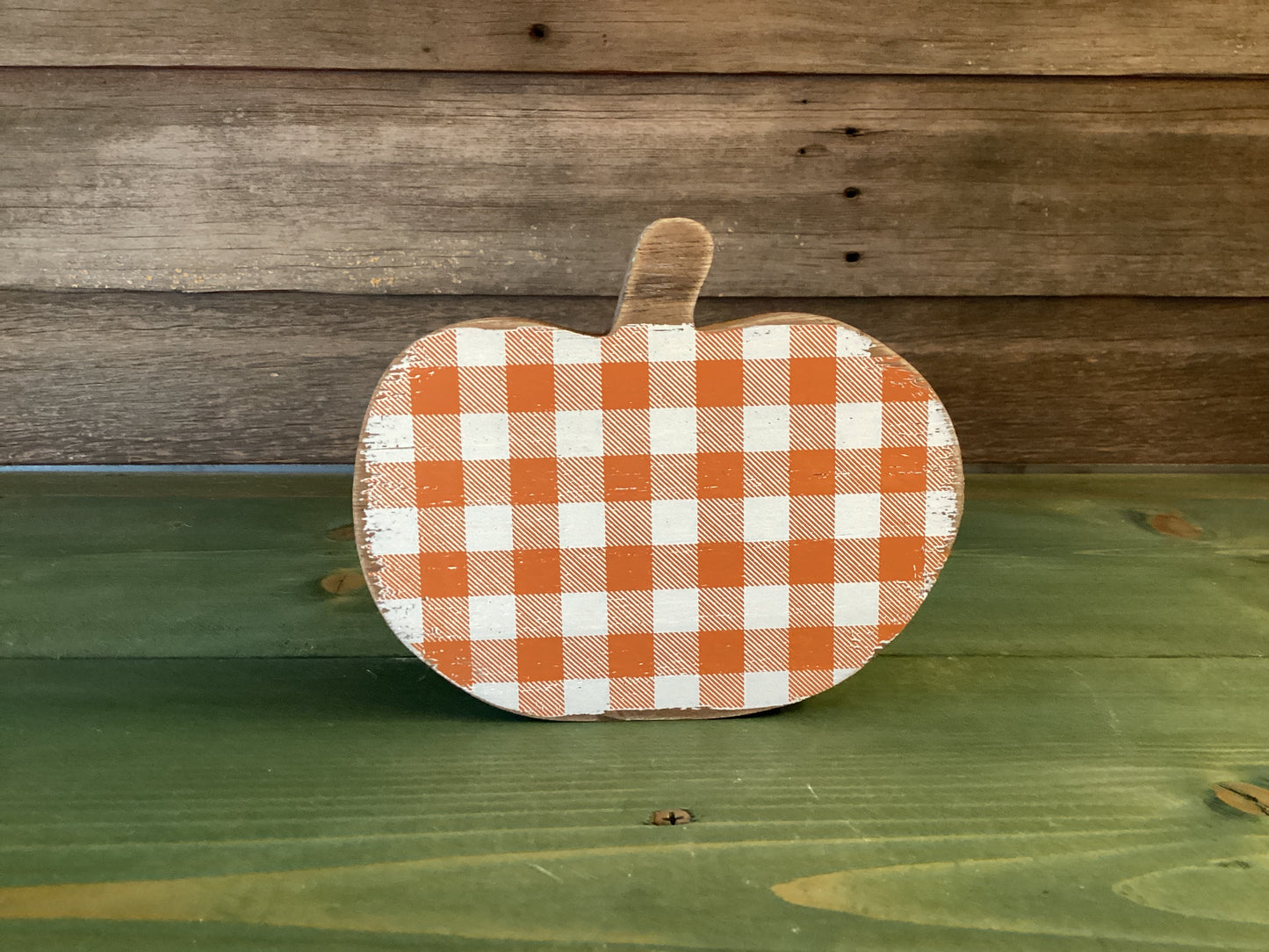 Checkered Orange Pumpkin (lg)