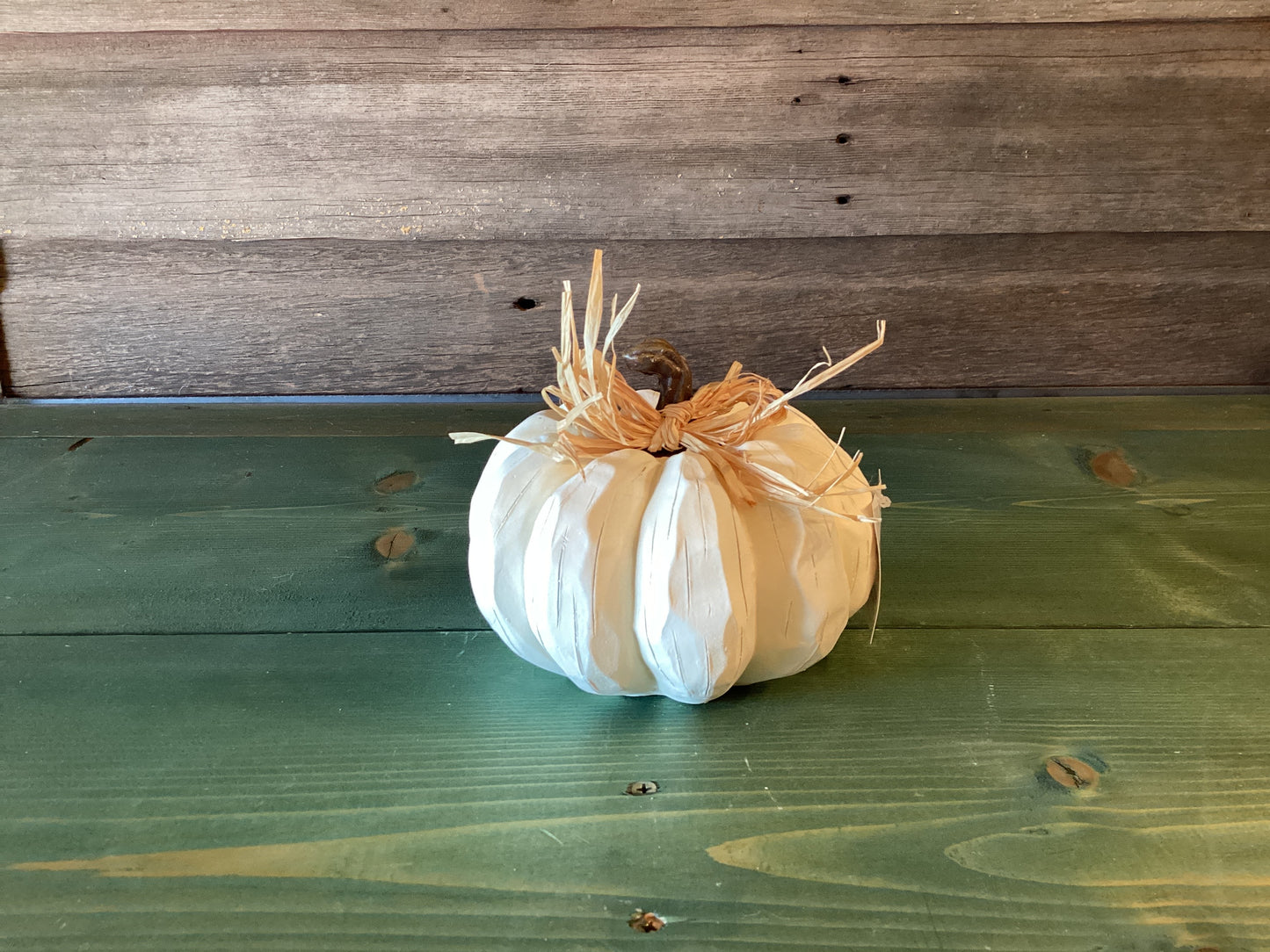 Carved Cream Pumpkin