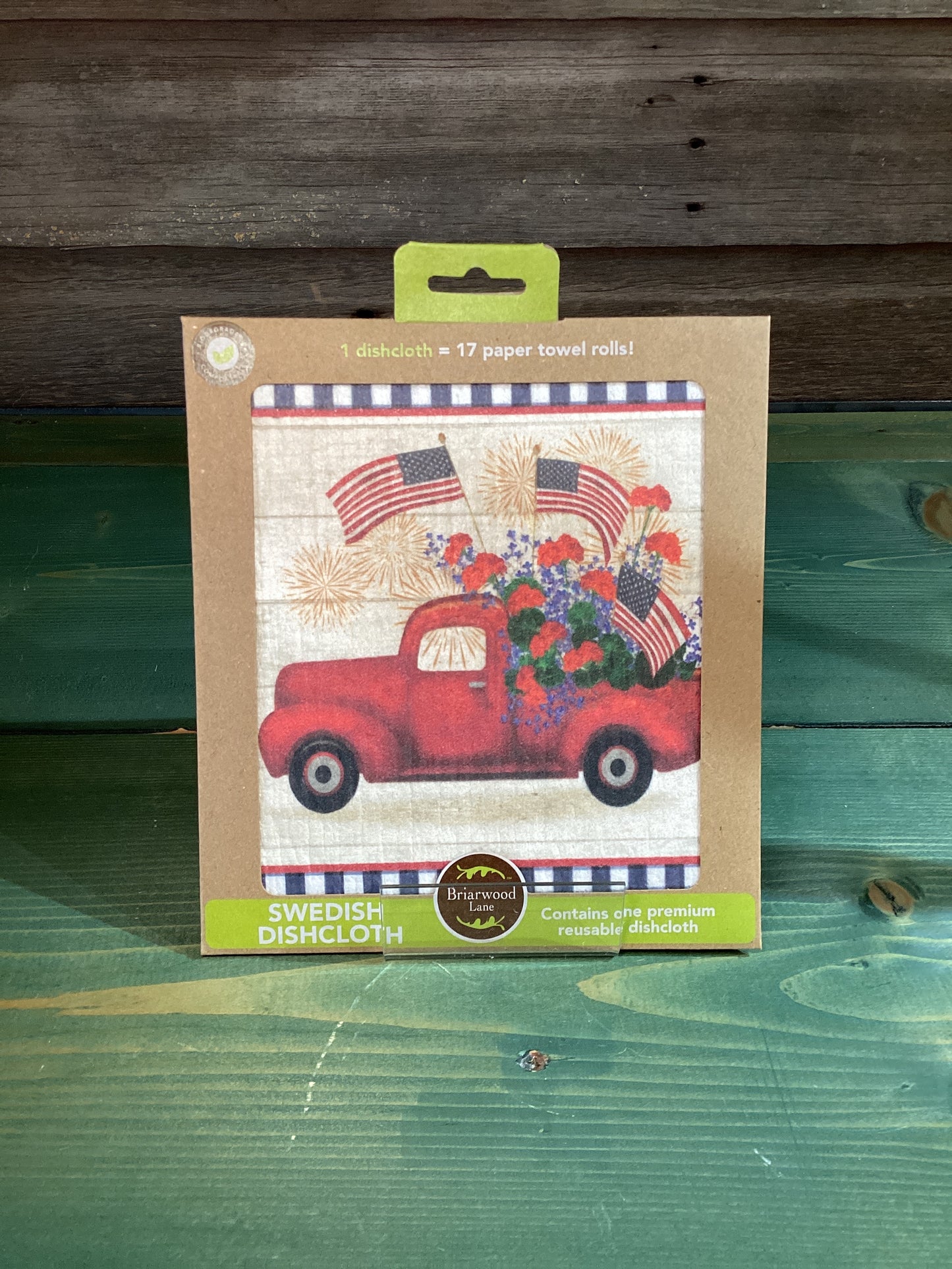 Swedish Dishcloth Stars & Stripes Truck