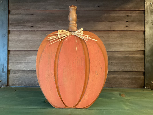 Wood Layered Pumpkin Orange (lg)