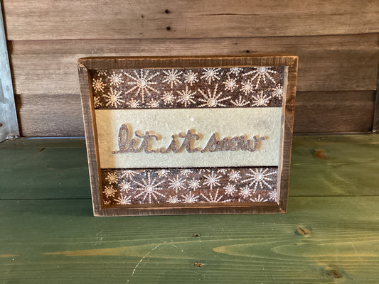 "Let It Snow" Plaque