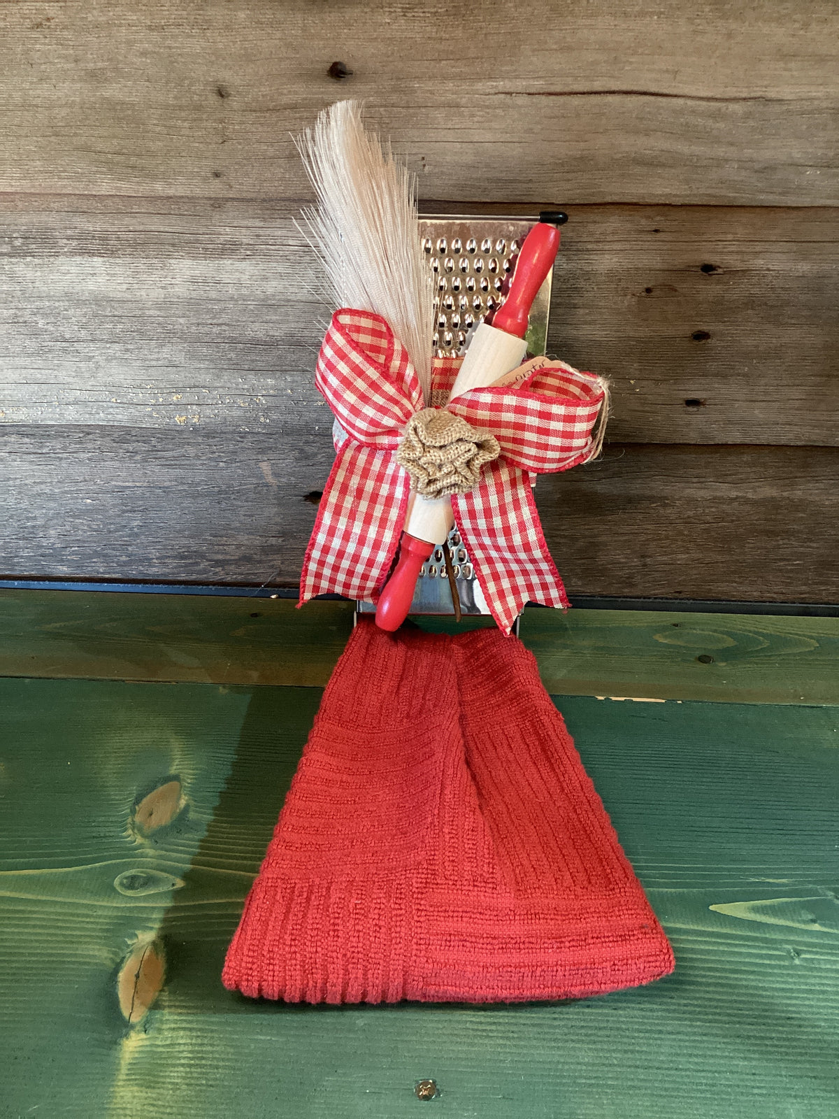 Stephanie’s Cheese Grater Towel Holder
