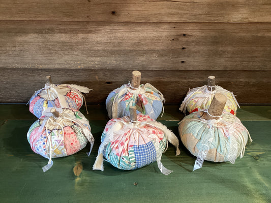 Maude & Maurrine's Handmade Cloth Pumpkin ($15)