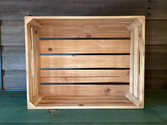 Natural Wood Crate (large)
