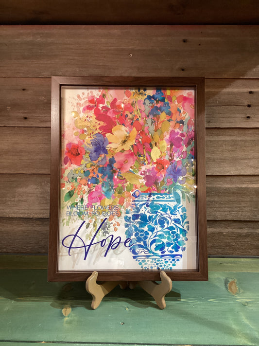 Framed Wall Art Where Flowers Bloom