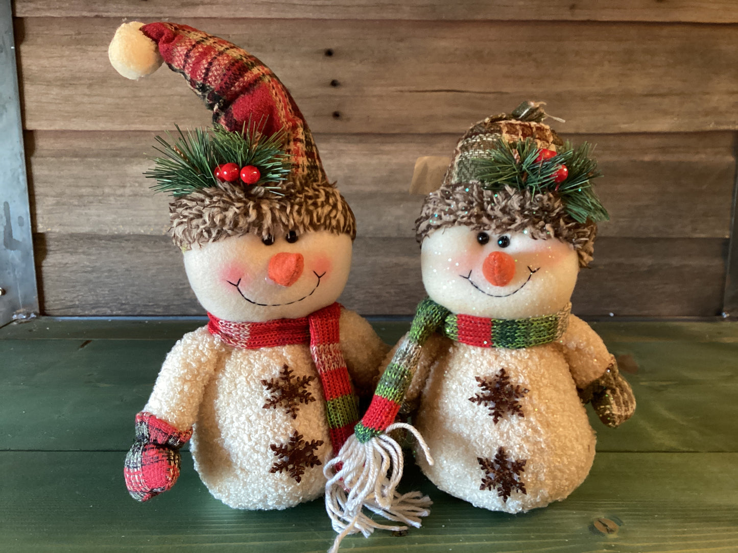 Plaid Hat Snowman