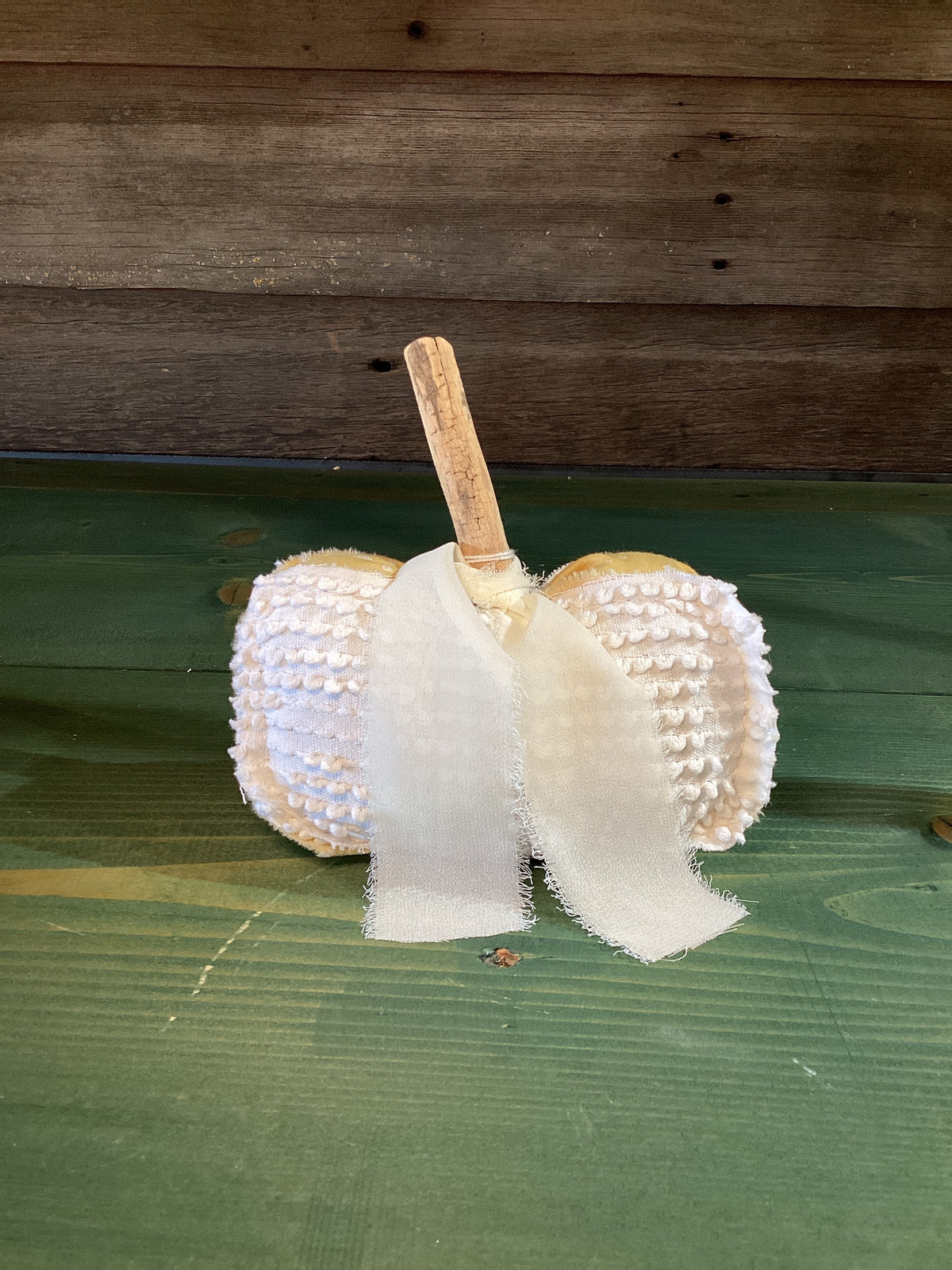 Maude & Maurrine's Handmade Cloth Pumpkin ($8)