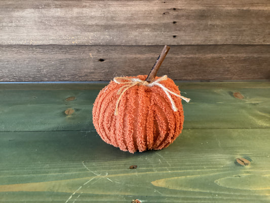 Chenille Orange Med Pumpkin