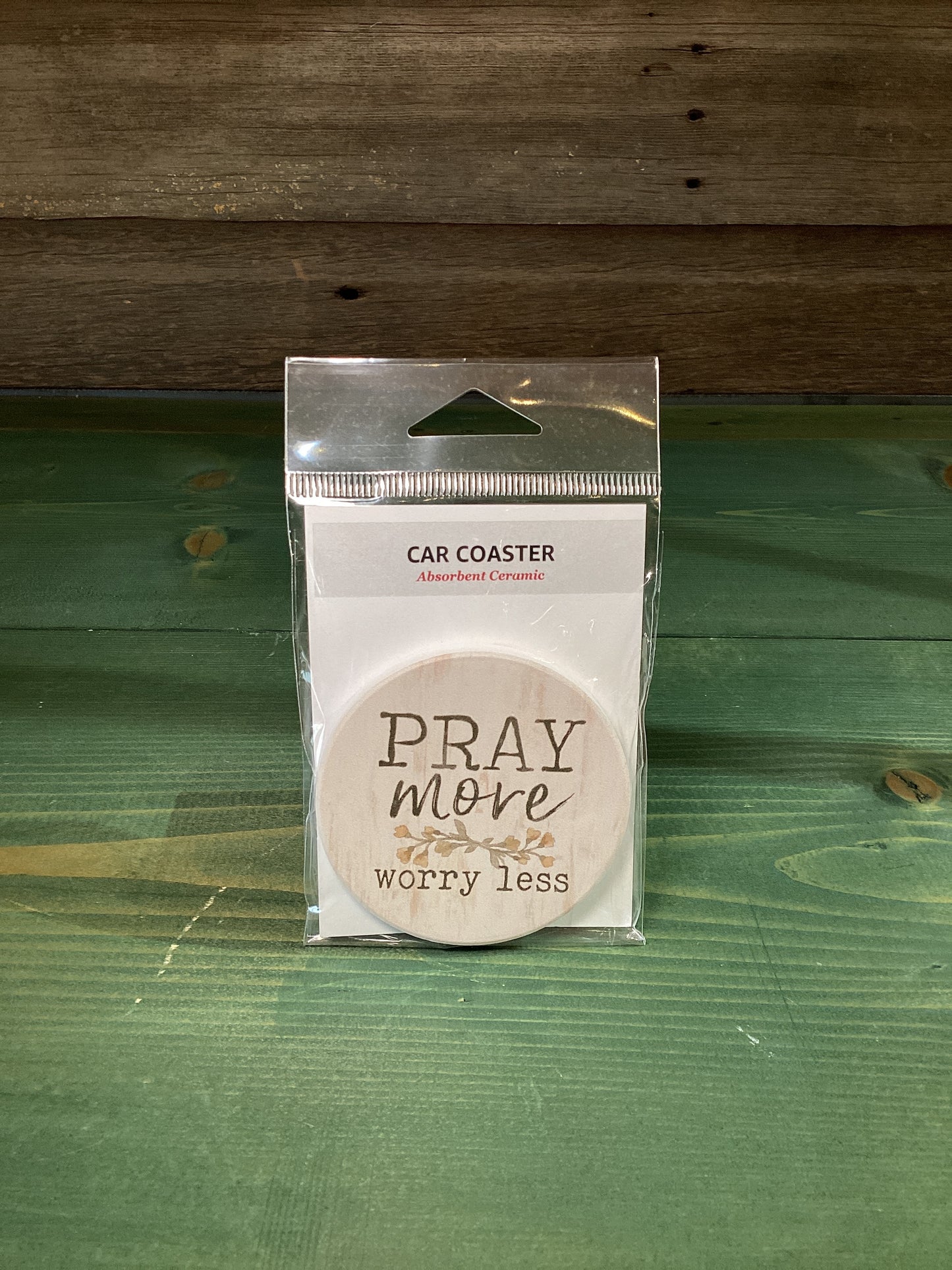 Car Coaster Pray More Worry Less