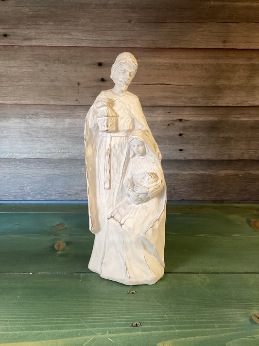 Distressed Holy Family White