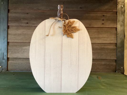 White Paneled Pumpkin (lg)