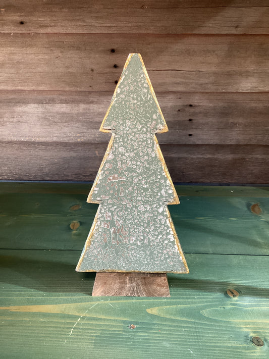 Rustic Wooden Green Tree