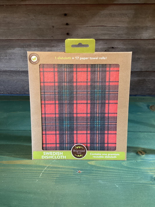 Swedish Dishcloth Holiday Plaid