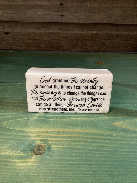 “God Grant Me…” Block