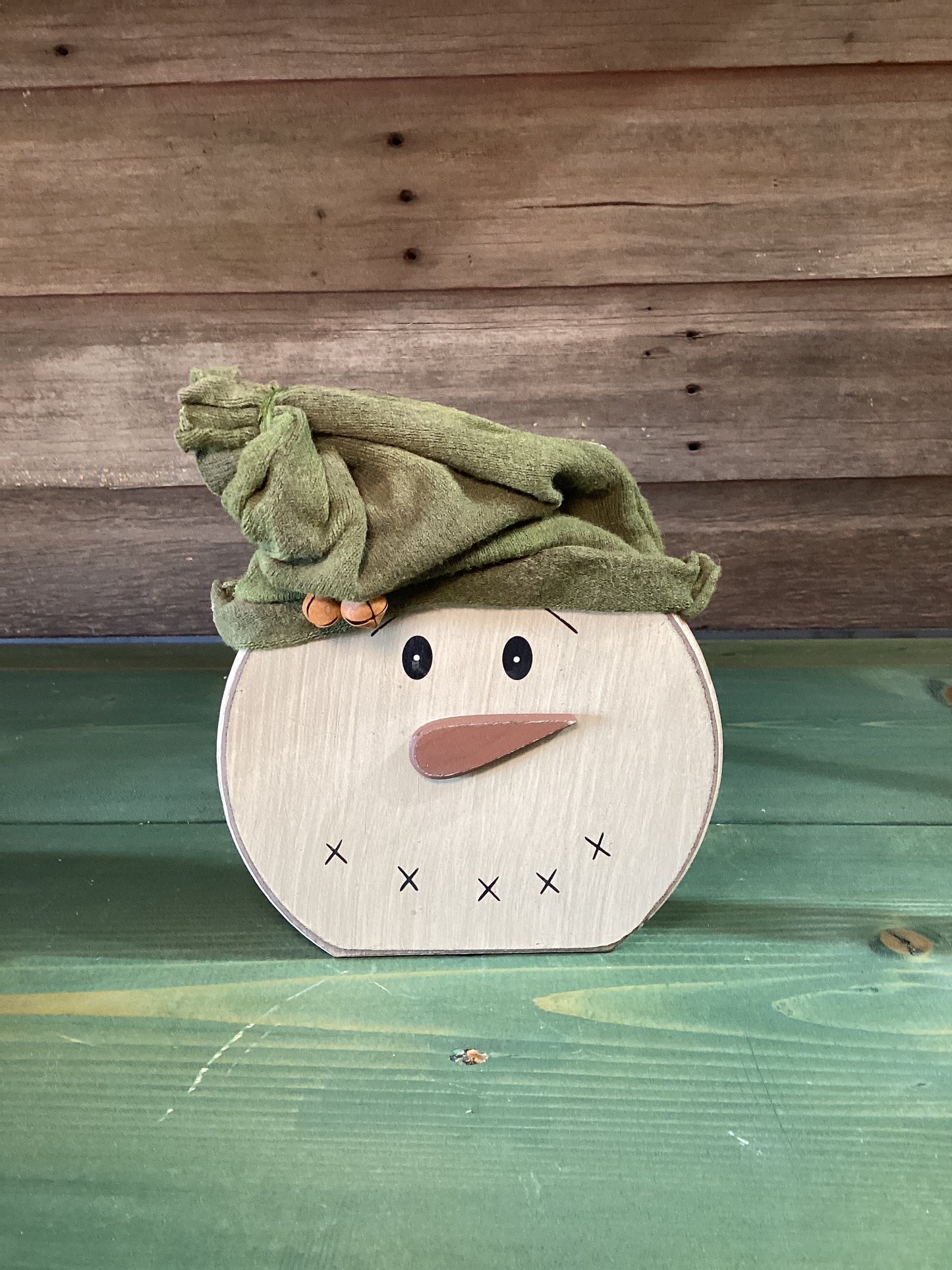 Wooden Snowman w/ Hat Sitter