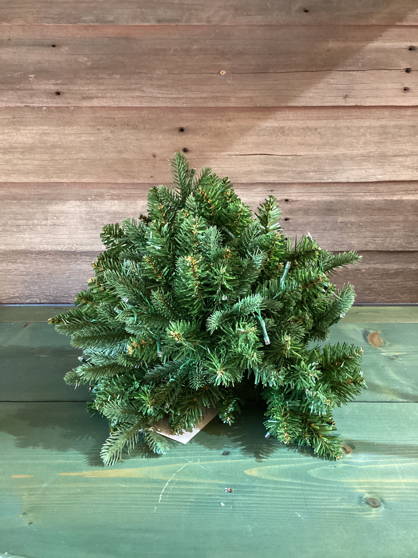 Pine Porch Pot Toppers w/ Lights