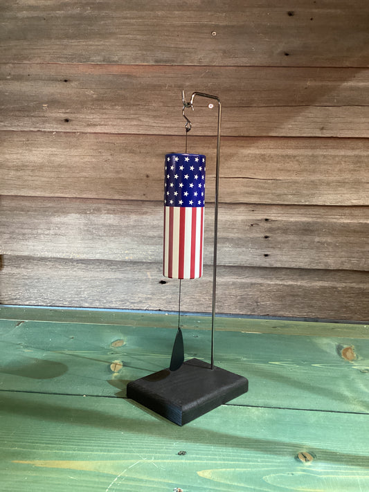 Mini Cylinder Chime With Stand American Flag