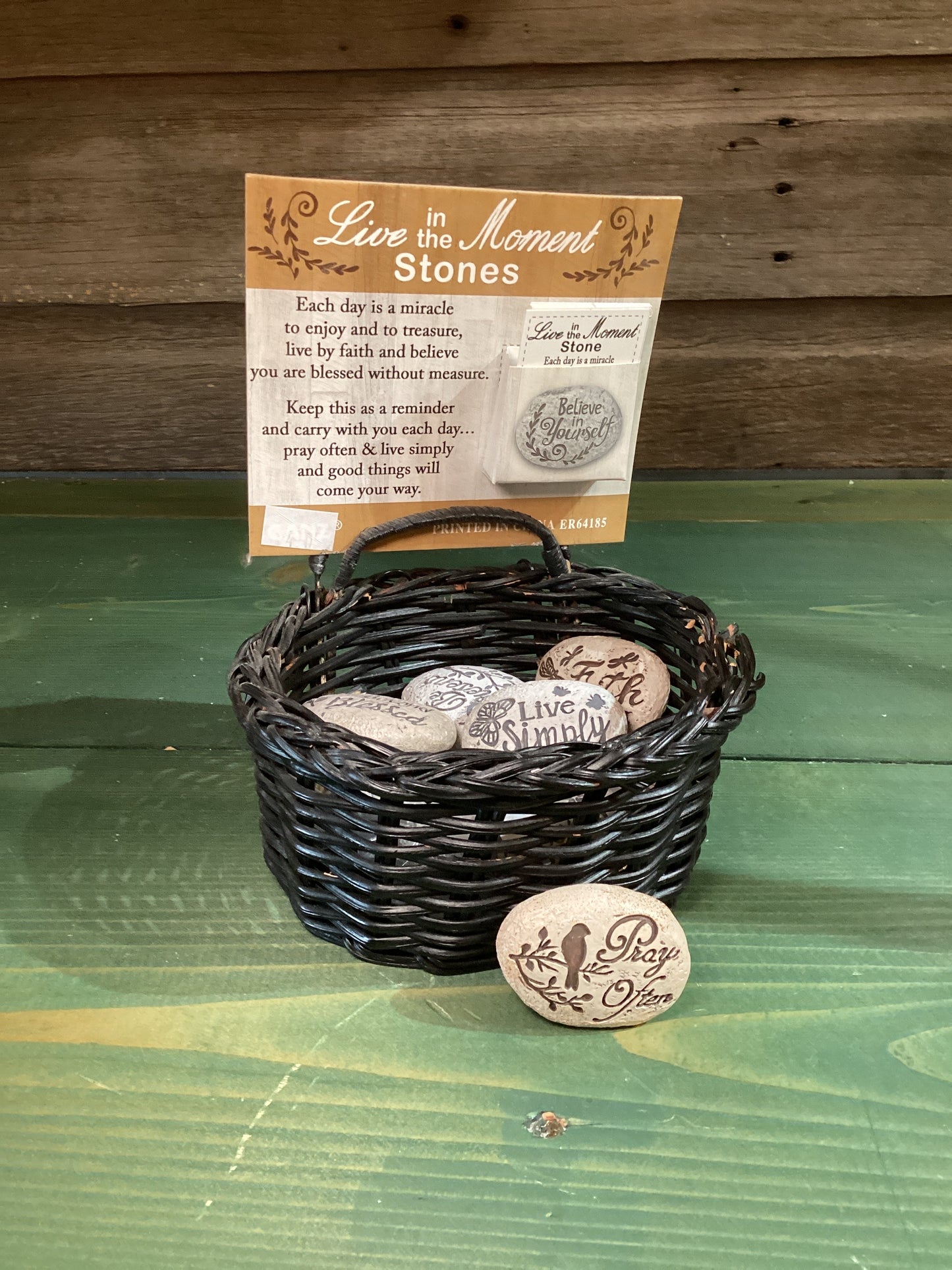 "Live in the Moment" Stone