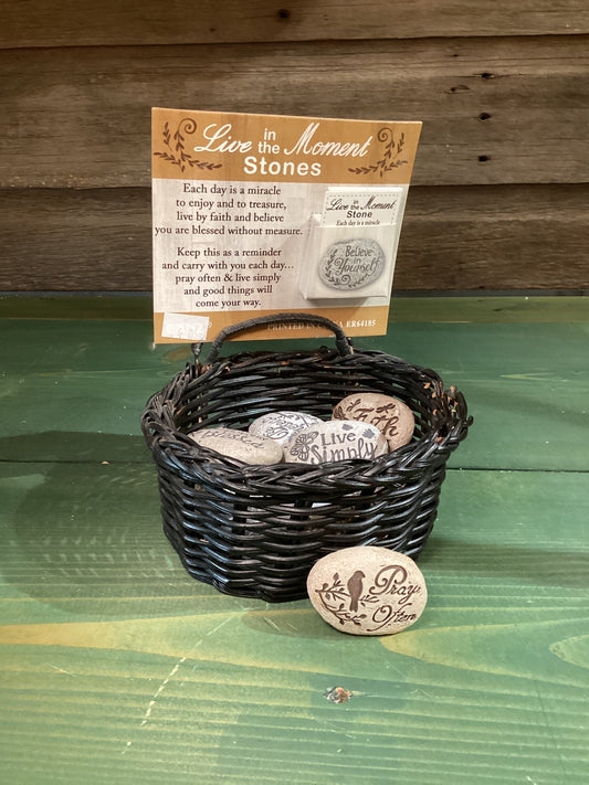 "Live in the Moment" Stone