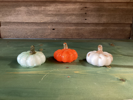Glass Mini Pumpkins