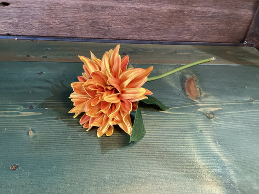 Feel Real Dahlia Orangish Brown