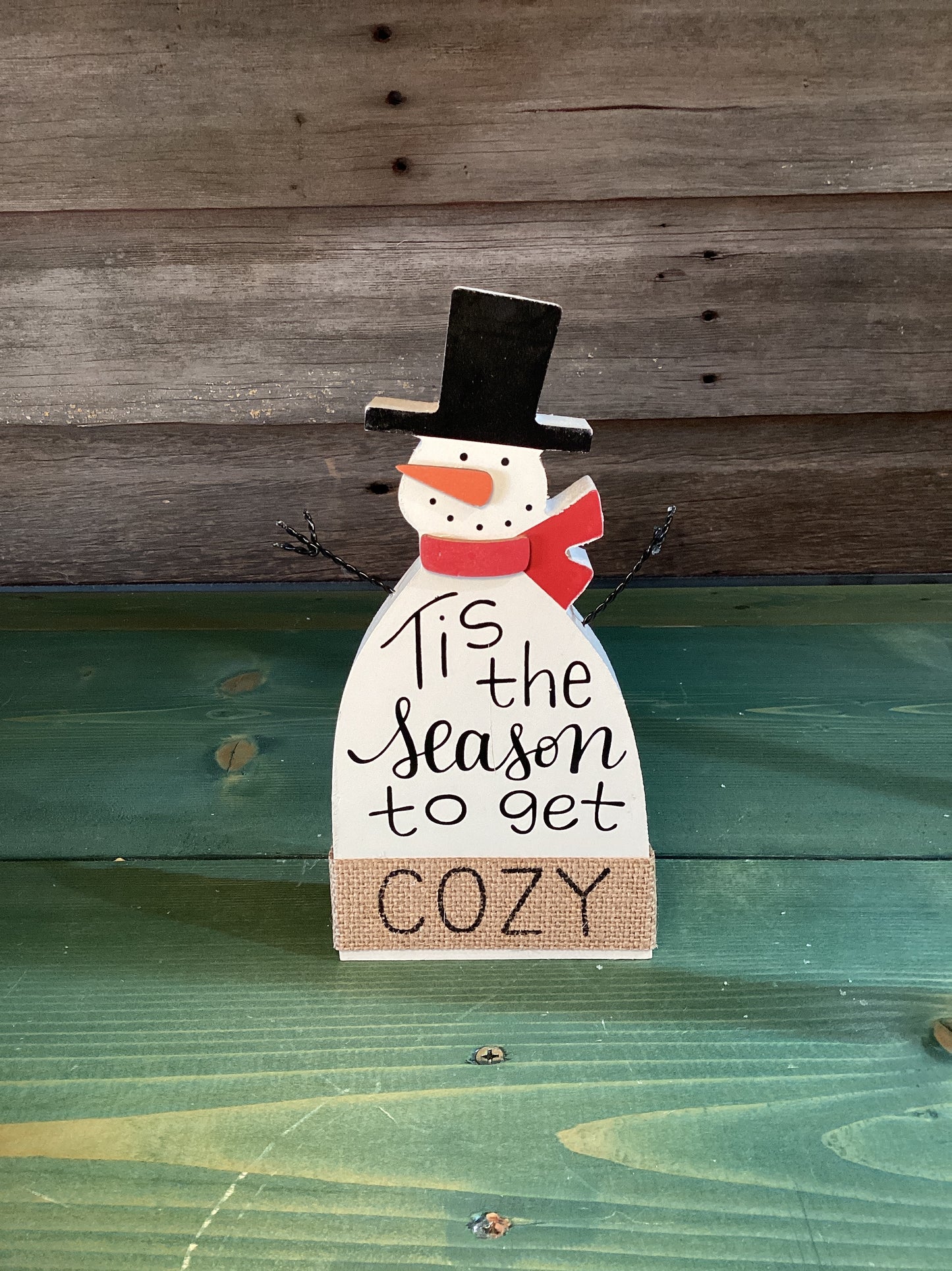 Tis The Season To Get Cozy Snowman
