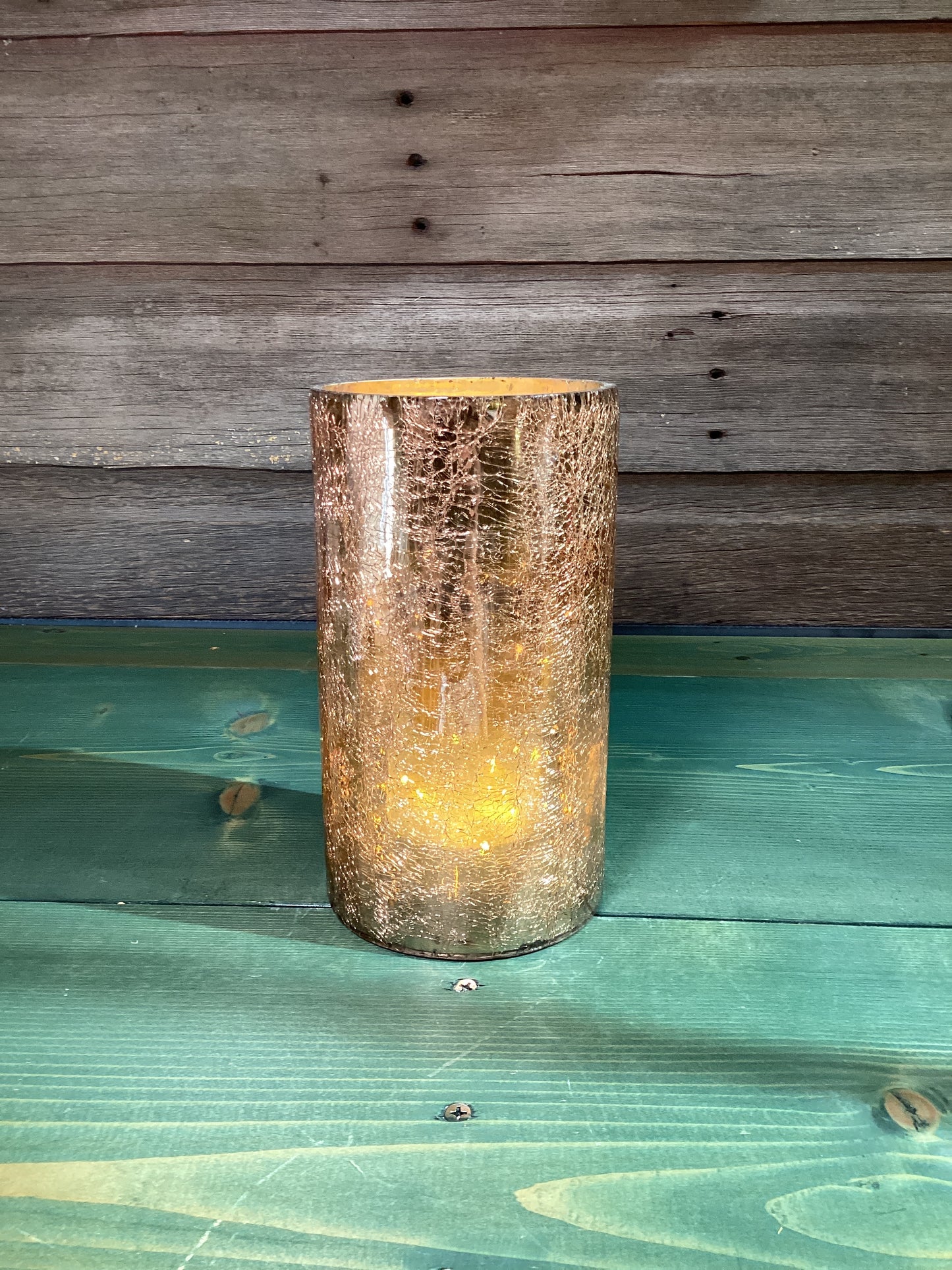 Copper Crackled Cylinder