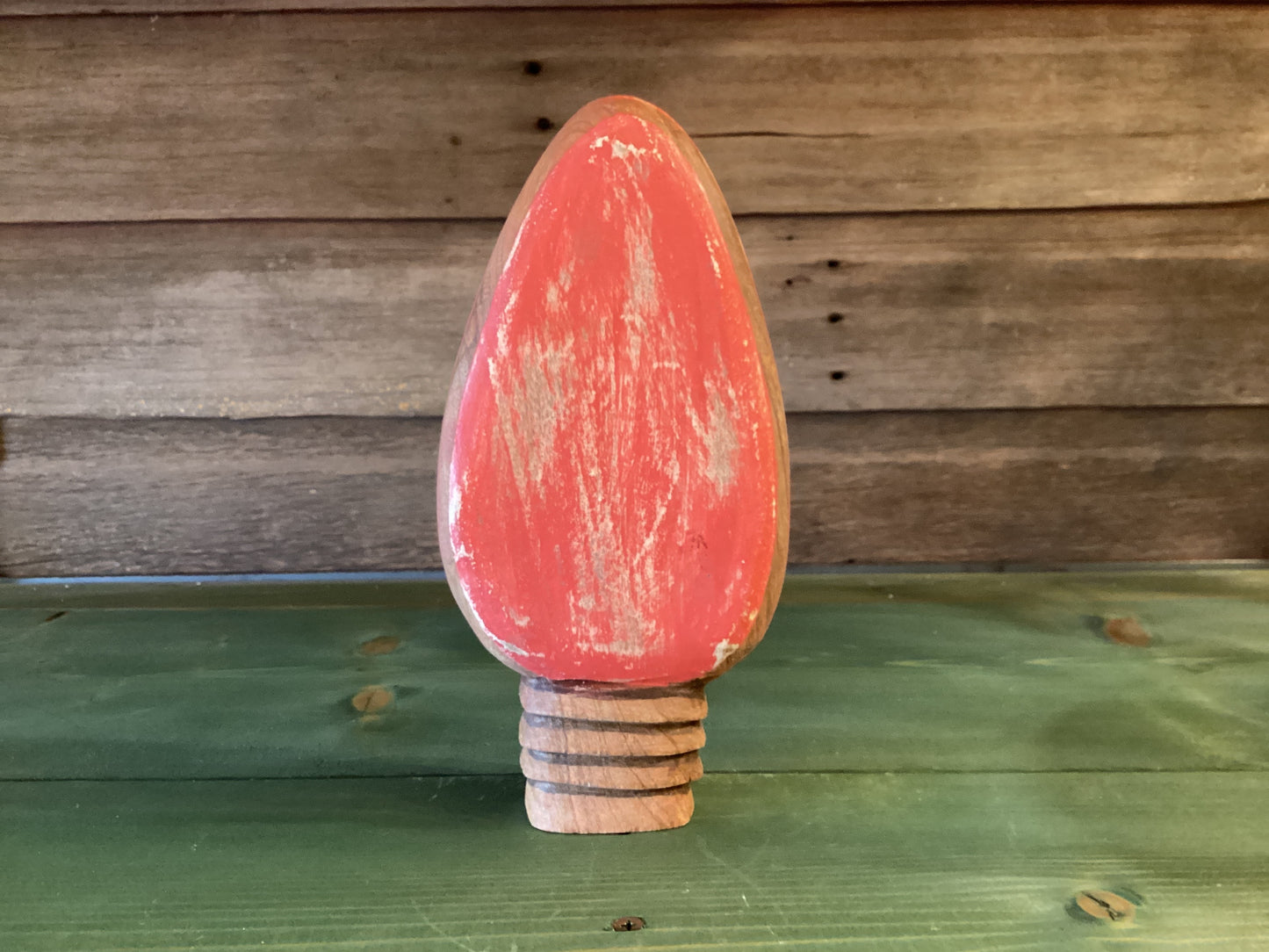 Wooden Christmas Light Bulb